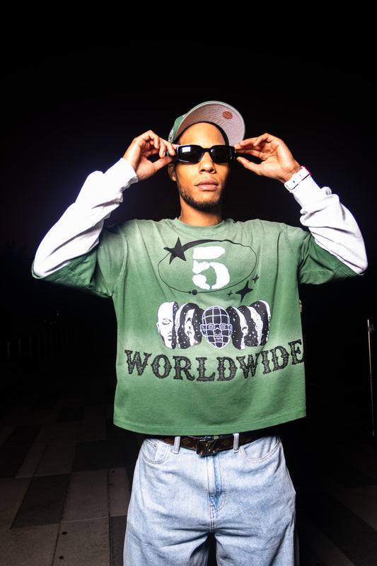 Green “WORLDWIDE TEE”